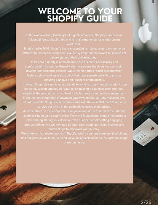 Creating your Shopify Store